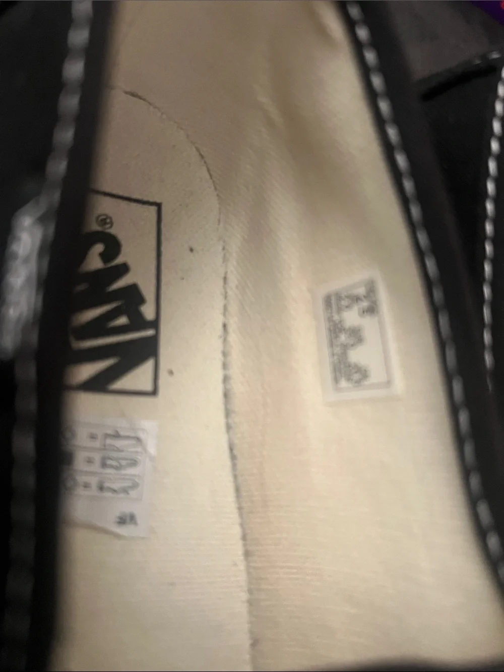Vans Kids Black Canvas Mary Jane Shoes size 2.5